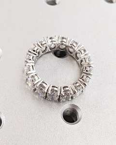 Ggia ได้รับการรับรอง CVD HPHT ตัดวงรีในห้องปฏิบัติการที่ปลูกเพชร14K 18K แข็งทองเต็มรูปแบบแหวนแต่งงานสำหรับผู้หญิงจำนวนมาก - Product Image 2