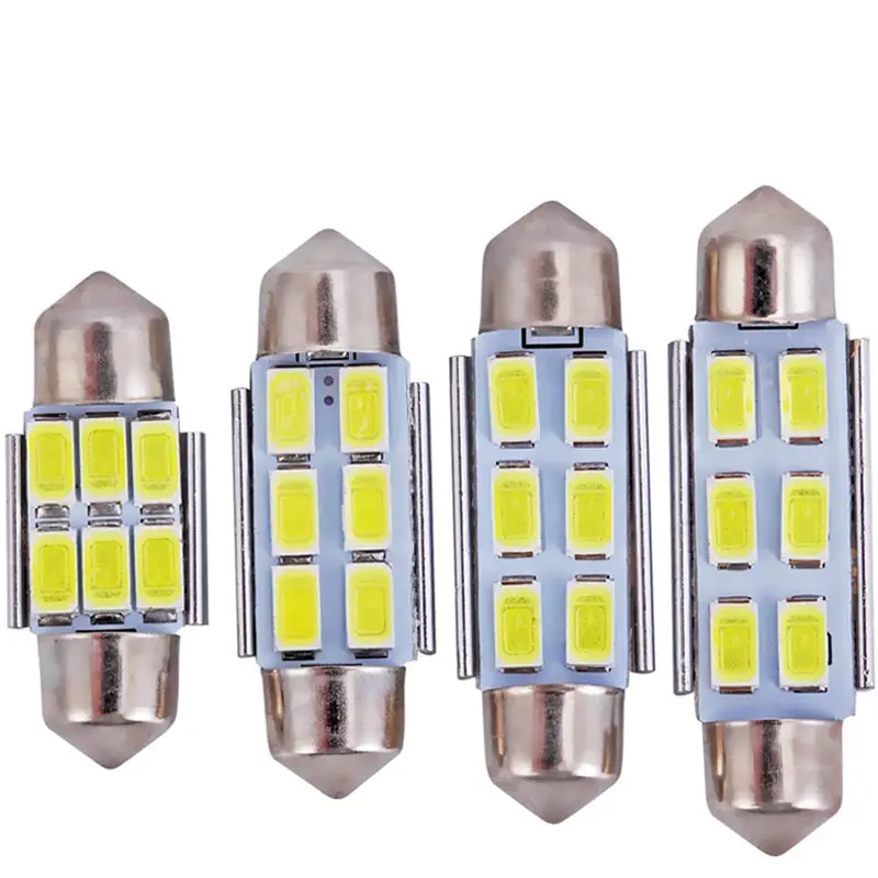 QIDEWIN Auto Interior Map Roof Reading Lamp Festoon 5630 6SMD Canbus LED CANBUS Car Interior LED Bulb