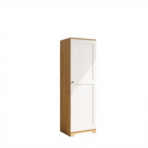 Armoire de chambre moderne 12_0170 à 1 porte, en bois, étroite, haute, avec rangement pour vêtements - Product Image 2