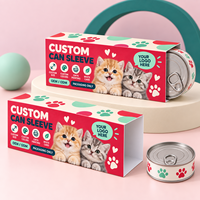 Emballage en carton blanc écologique personnalisé pour aliments secs pour animaux de compagnie, chiens et chats, boîte de rangement rectangulaire personnalisable, Easy-Pack