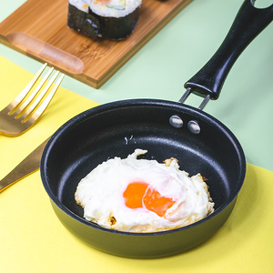 Mini poêle ronde antiadhésive épaisse pour steak, poêle plate en fer pour crêpes, saucisses, œufs, ustensiles de cuisine pour le petit-déjeuner - Product Image 5