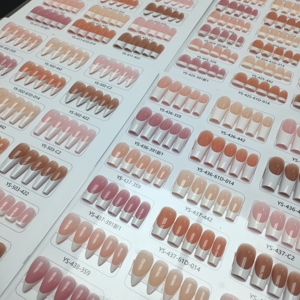 18 Hình Dạng 6 Màu 3 Trong 1 Gel X Móng Tay Màu Hồng Pháp Mẹo <span class=keywords><strong>15</strong></span> Kích Thước Đầy Đủ Bìa Pháp Mềm Gel Pre-Thiết Kế Nail Mẹo Tùy Chỉnh - Product Image 5