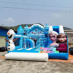 2023 Popular Hot Selling New Design Inflatable Bounce HouseJumping Bouncy House Frozen Theme Inflatable Castle Slide