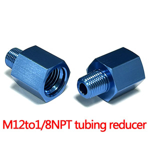Adaptador de Rosca Hembra M121.5 a Macho 1/8NPT, Aluminio Anodizado Azul, Conexión de Conversión para Manómetro de Combustible/Aceite para Motores de Automóviles - Product Image 4