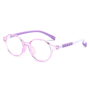 Nouveau concepteur de lunettes pour enfants bloquant <span class=keywords><strong>la</strong></span> lumière bleue pour <span class=keywords><strong>la</strong></span> prescription petit ovale ultra léger silicone TR90 élasticité filles garçons - Product Image 3