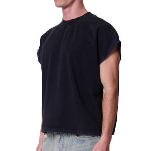 Camiseta de Hombre Cuadrada, 100% Algodón, con Logotipo Personalizado, Peso Pesado, Talla Grande, Diseño Sólido, Casual, Corta - Product Image 5
