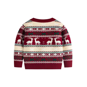 Pull tricoté pour enfants, garçons et filles, nouvelle collection automne-hiver, pull de Noël - Product Image 2