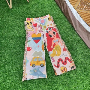 Sỉ Quần Đi Đường Phố Quần Thảm Thêu Tùy Chỉnh Quần Thảm Nam Ngoại Cỡ Và Quần Dài Dệt Chăn - Product Image 4