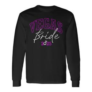 Camiseta de Manga Larga para Despedida de Soltera, Vegas Bride 2025 - Product Image 1