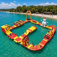 Commerce Assurance 0.9mm PVC De Mer Gonflable Parc Aquatique Flottant