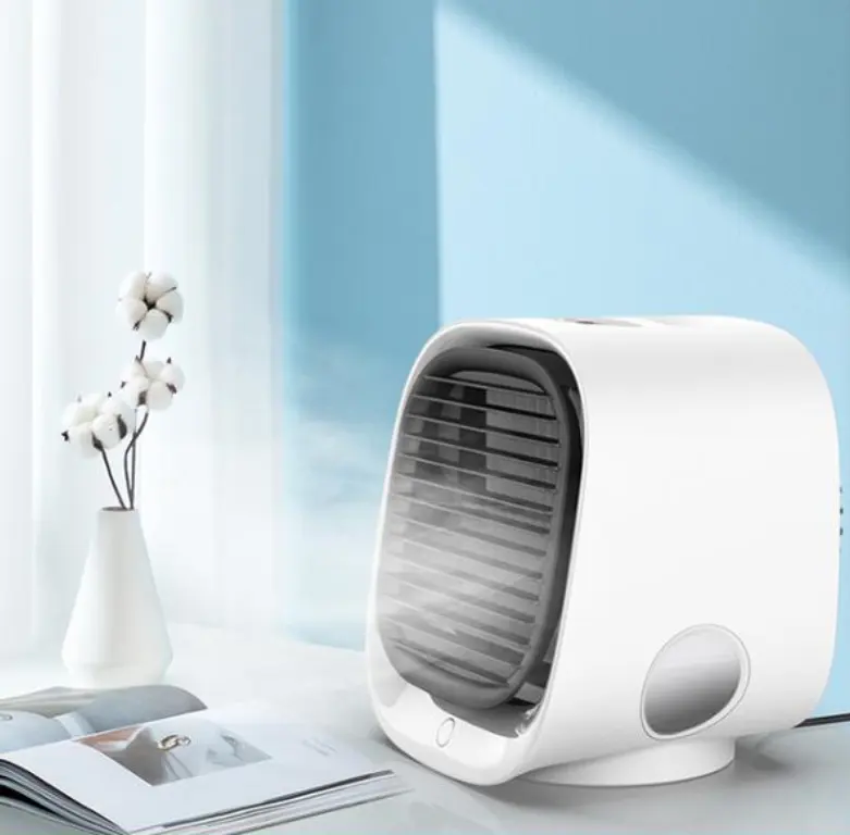 Mini Draagbare Airconditioner Thuis Airconditioning Luchtbevochtiger Luchtreiniger Usb Desktop Koeler Ventilator Voor Kantoor Kamer