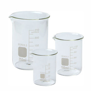 प्रयोगशाला ग्लैसवेयर 50 मिली 250 मिली 500 मिली 1000 मिलीलीटर गर्मी प्रतिरोधी ने बिक्री के लिए बीकर से ग्लास कम मापने वाली बीकर्स ग्लास कम मापने - Product Image 5