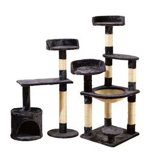 Best price of modern Pet Cat tree for large cats house scratcher tower flower wall scratch cando bed scratching post wood