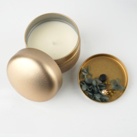 Bougie parfumée Bougies parfumées Marque privée Bougie parfumée en cire de soja en étain