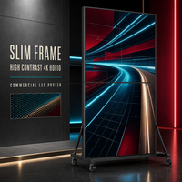 Afficheur LED pliable 3840x2160 (4K) P1.86 P2.5 1200cd Luminosité Écran numérique portable CMS intégré HDR10 Support au sol