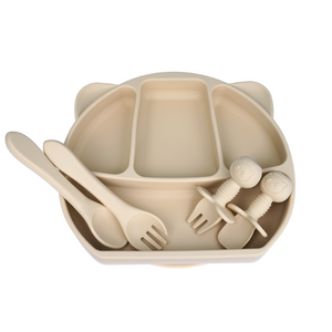 Nuevo Juego de <span class=keywords><strong>Vajilla</strong></span> Ecológico con Luz LED para Bebés, 10 Piezas, Babero, Plato, Tazones con Succión, Juego de Alimentación de Silicona para Bebés - Product Image 3