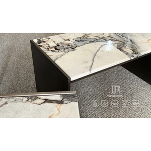 Top Grade <b>Coffee</b> <b>Tables</b> Living Room <b>White</b> Marble Top Rectangle Modern Side <b>Tables</b> Wooden With Wood Frame <b>Coffee</b> <b>Table</b> Marble Top - Product Image 3