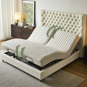 Lit King Size Intelligent et Réglable de Luxe avec Dossier Haut, Lit Double à Conception Zéro Gravité, Meuble de Chambre à Coucher M-08 - Product Image 4