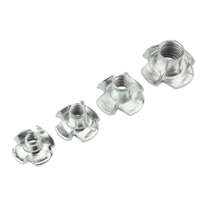 M3 M4 M6 M8 M10 mạ kẽm đồ nội thất Pre nhúng bốn Claw <span class=keywords><strong>Nut</strong></span> 304 thép không gỉ bảng gỗ dát <span class=keywords><strong>Nut</strong></span> TEE hạt với pronge - Product Image 4