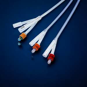 Fabrika Fiyatları Tek Kullanımlık Veteriner Silikon Lümenli Çift Foley Üriner Kateterler Minimum Sipariş Adedi Yok Tıbbi Kalite - Product Image 6