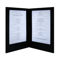 A4 pliable Rechargeable LED Menu Retroilluminato Restaurant Bar Menu affichage Double Page éclairé LED Menu couverture support livre