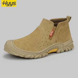 Bottes de sécurité montantes pour le soudage, avec embout en acier, résistantes à la chaleur et anti-éclaboussures, pour la réparation de machines lourdes en chantier naval - Product Image 3