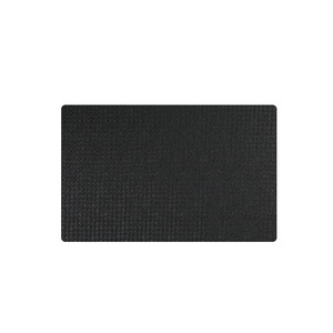 Mantel individual de cuero de doble cara, negro, redondo, impermeable, aislante del calor, para comedor occidental - Product Image 3