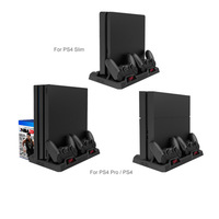 Ventilateur de refroidissement TP4-18119 pour PS4 Slim Pro, chargeur double avec indicateur LED pour station de charge PS4 Slim Pro