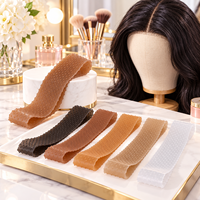 Bandeau ajustable en silicone pour perruque, transparent, élastique, antidérapant, pour perruques en dentelle, maintien solide sans couture, logo personnalisé pour femmes