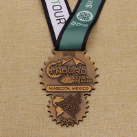 Pas de minimum évider or argent Bronze cyclisme grande montagne Enduro Tour médaille personnalisée