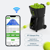 Lanzador de Pelotas de Tenis PT-SMART PRO, Control Remoto por Aplicación PUSUN, Equipo de Práctica y Entrenamiento, Nuevo