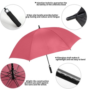 Golf <b>Umbrella</b> Carbon Fiber <b>Windproof</b> Semi-Automatic Open Ventilation Technology Waterproof Canopy Extra Wide 130cm for Outdoor - Product Image 2