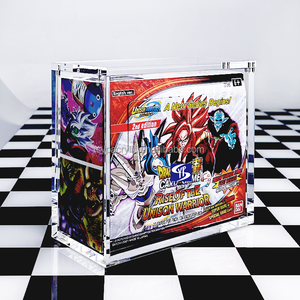 Boîte de boosters de cartes <span class=keywords><strong>Dragon</strong></span> <span class=keywords><strong>Ball</strong></span> SYP en anglais avec protection UV, étui en acrylique de haute qualité de 6 mm d'épaisseur - Product Image 1