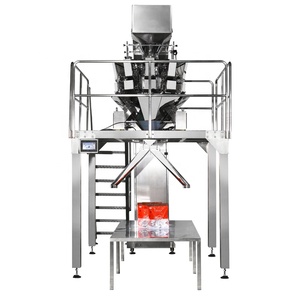 Máquina de embalaje de caja de papel con tornillos de hardware automático, pesador multicabezal - Product Image 1