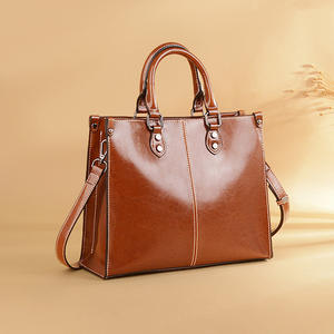 2025 Spring New Women's Genuine Leather Crossbody <b>Bag</b> with Zipper Closure European Retro Style Three <b>Straps</b> - Product Image 1