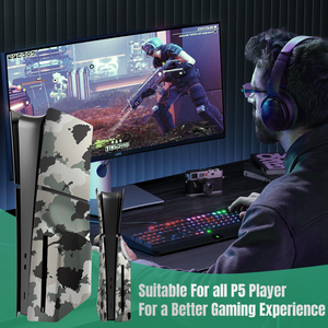 Nouveaux accessoires de jeu Camouflage <span class=keywords><strong>PS5</strong></span> Slim remplacement façade Console couverture coque étui plaque latérale peaux pour <span class=keywords><strong>Playstation</strong></span> 5 Slim - Product Image 4