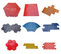 Moule à béton pour la construction routière, moule de formage de motifs de béton coloré pour sols.