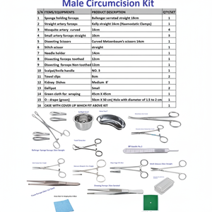 Instrumental Quirúrgico de Acero para la Circuncisión Masculina de Un Solo Uso - Product Image 1
