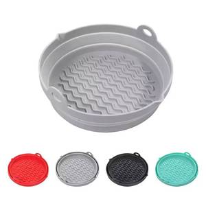 Home Kitchen Easy Foldable Food Safe Perforated Non-stick <b>Silicone</b> Baking <b>Mat</b> for Air Fryer - Product Image 2