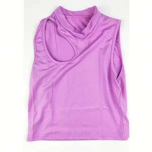 Nouveauté 2024 – Débardeur court tricoté pour femme, séchage rapide, coupe ajustée, uni, sexy, ajouré, idéal pour l'entraînement – Vente en gros avec logo personnalisé, haute qualité - Product Image 1