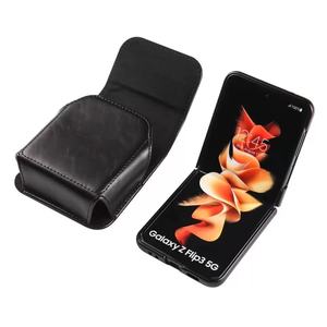Étui de ceinture en cuir PU solide avec aimant puissant pour Samsung <span class=keywords><strong>Galaxy</strong></span> <span class=keywords><strong>Z</strong></span> <span class=keywords><strong>Flip</strong></span> 7 6/5/4/<span class=keywords><strong>3</strong></span> – Sac de ceinture pour homme - Product Image 3