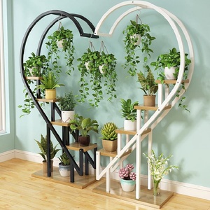 Étagère à <span class=keywords><strong>plantes</strong></span> haute, support de <span class=keywords><strong>fleurs</strong></span> en forme de cœur, 5 niveaux, grande capacité, support de <span class=keywords><strong>fleurs</strong></span> moderne, <span class=keywords><strong>porte</strong></span>-<span class=keywords><strong>pot</strong></span> de <span class=keywords><strong>fleurs</strong></span>, en métal - Product Image 3