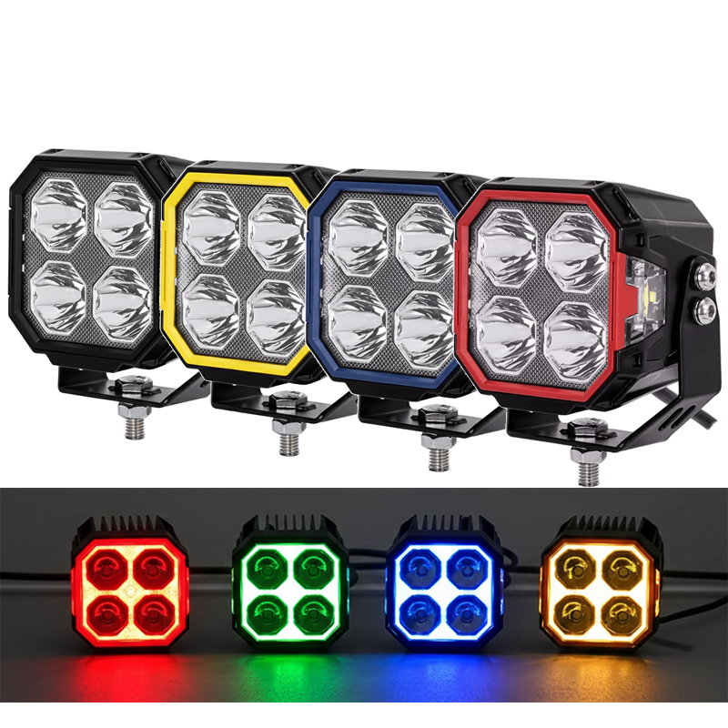 12v 40w 4x4 Led Work Light Off Road Spot Light Led Side Shooter Fog Lights for Truck SUV