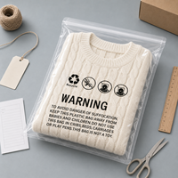 Sacs d'emballage sous vide transparents en PE avec logo personnalisé, à double fermeture éclair et valve, pour vêtements, textiles, chaussettes et chaussures