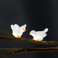 Figurines d'animaux d'oiseaux miniatures Mini statues de jouets de pigeon en résine pour jardin Micro paysage maison Terrarium décorations de maison de poupée