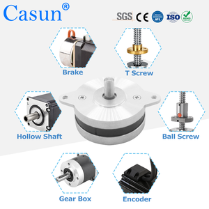 มอเตอร์สเต็ปเปอร์แบบ 2 เฟส <span class=keywords><strong>NEMA</strong></span> 14 Hybrid <span class=keywords><strong>Pancake</strong></span> ได้รับการรับรองมาตรฐาน ROHS กำลังไฟ DC 70mN.m แรงบิด 50x15.3 มม. ขนาดสำหรับควบคุมเชิงเส้นของหุ่นยนต์ CNC - Product Image 6