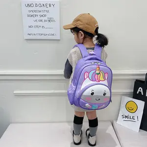 Tas sekolah anak perempuan, tas sekolah anak-anak 3D bepergian luar ruangan desainer kartun putri 2024