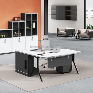 Phần cứng L hình dạng bàn điều hành máy trạm hội nghị nhà văn phòng đồ nội thất bàn bàn văn phòng - Product Image 2