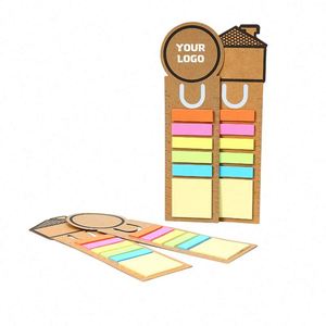 <b>Notes</b> Bookmark Ruler <b>Sticky</b> Flags in Five Bright Candy Colors With Logo Imprint - Product Image 1