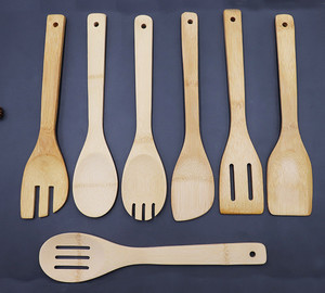 Ustensiles de cuisine en bambou, le meilleur cadeau! Ustensile de cuisine, kit accessoires - Product Image 3